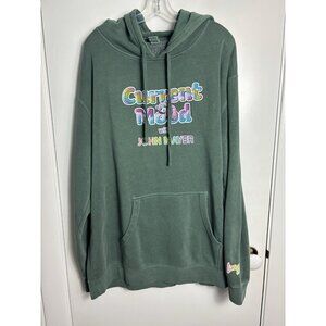John Mayer Current Mood Hoodie Lisa Frank Men's 2XL Green Sweatshirt SUPER RARE